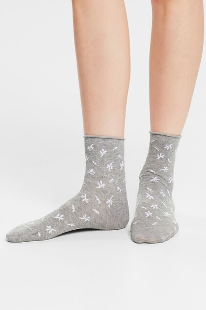 Pack: 2 pares de calcetines de algodón estampados
