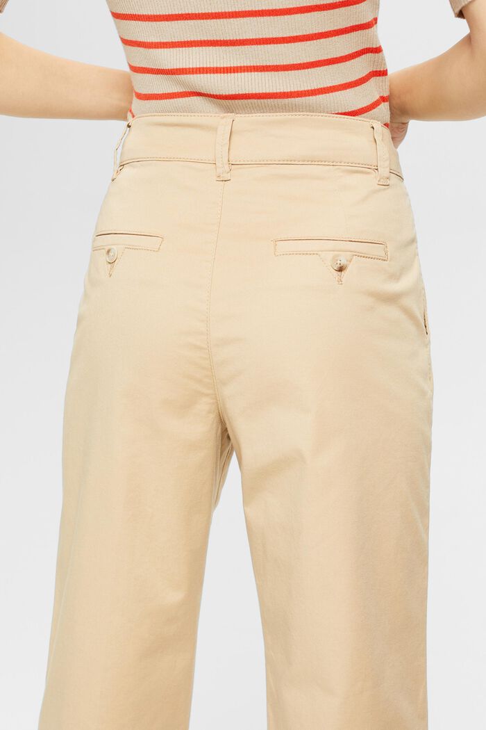Pantalón chino de pernera recta y tiro alto, SAND, detail image number 4