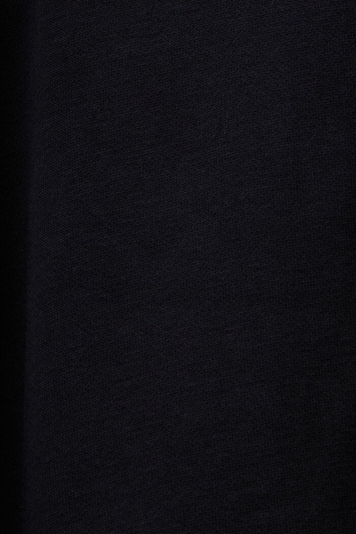Sudadera con capucha bordada con logotipo, BLACK, detail image number 5