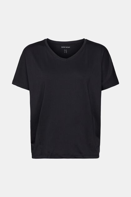 Camiseta deportiva E-DRY con cuello en pico