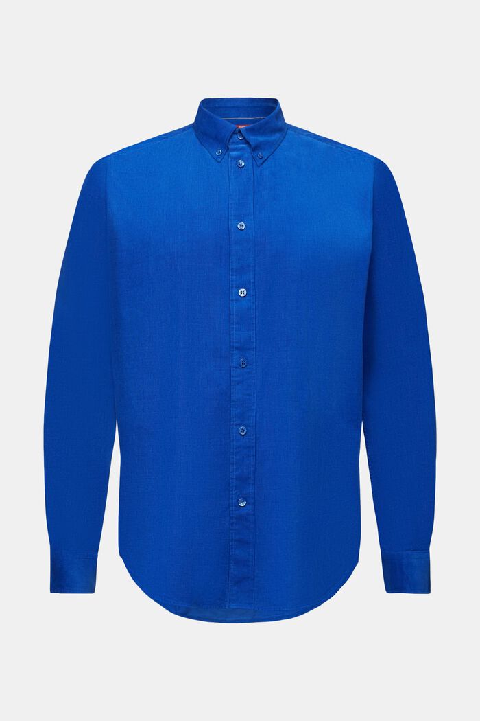 Camisa de pana en 100% algodón, BRIGHT BLUE, detail image number 6