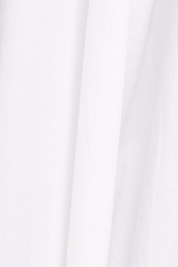 Blusa de algodón con bolsillo, WHITE, detail image number 6