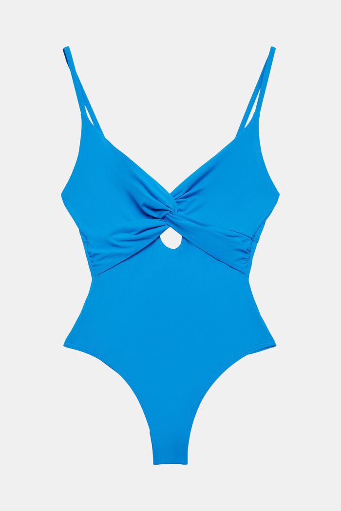 Reciclado: bañador con detalle de nudo, BLUE, detail image number 4