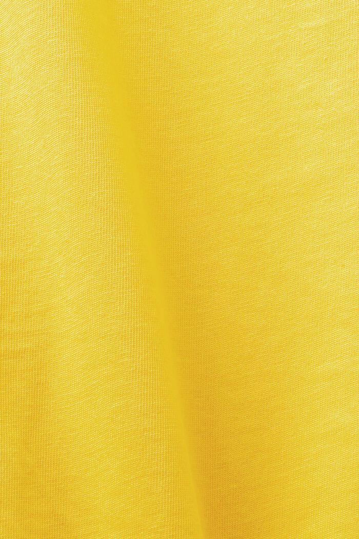 Camiseta unisex en jersey de algodón con logotipo, YELLOW, detail image number 7