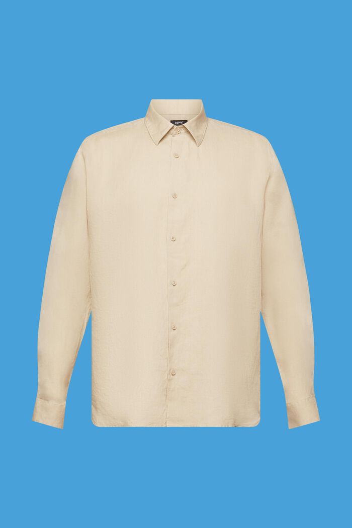 Camisa de lino, SAND, detail image number 6