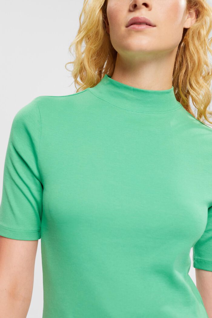 Camiseta con cuello mao, GREEN, detail image number 4