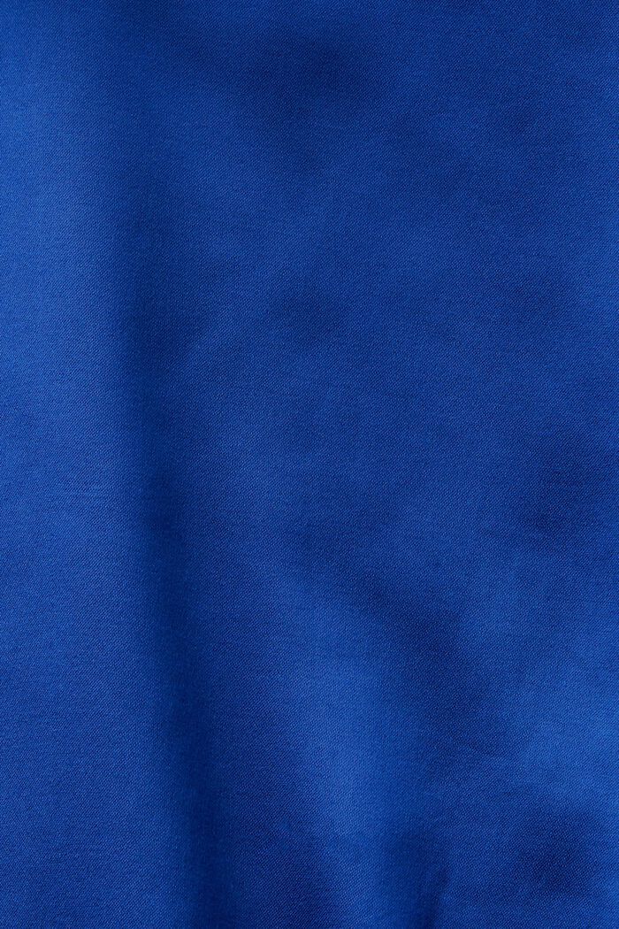 Blusa de satén de manga larga, BRIGHT BLUE, detail image number 6