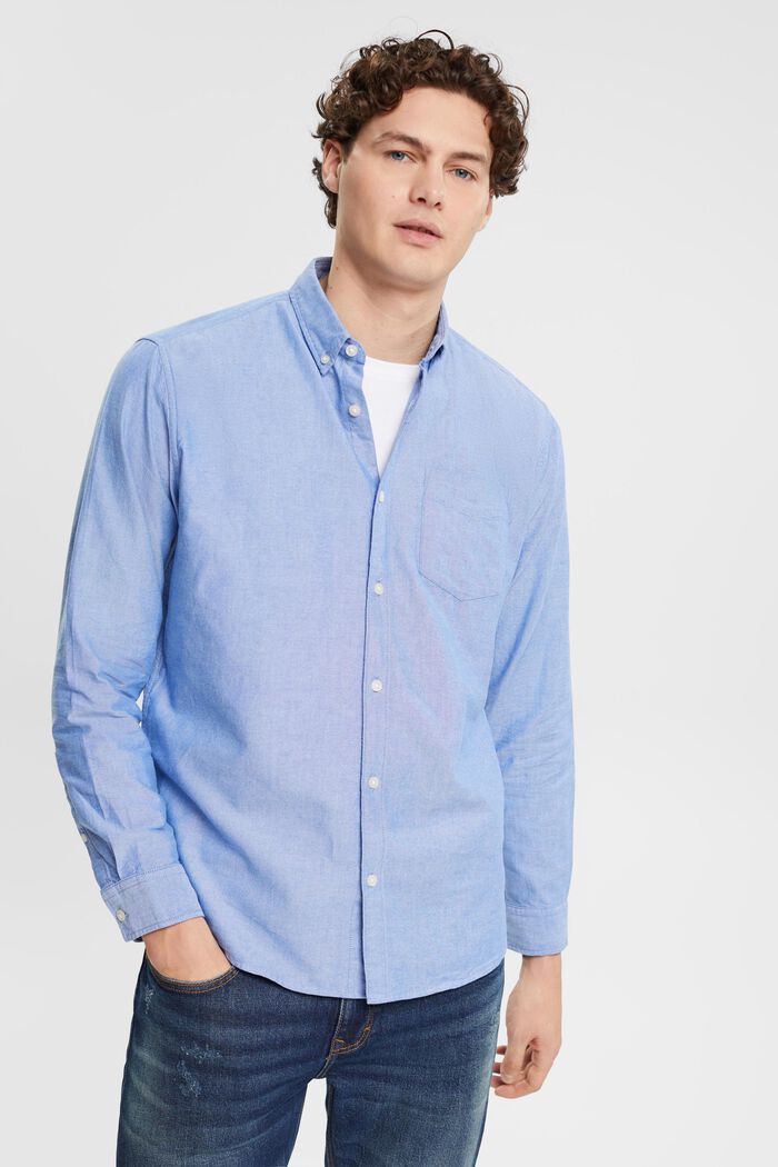 Camisa de botones, BLUE, detail image number 0