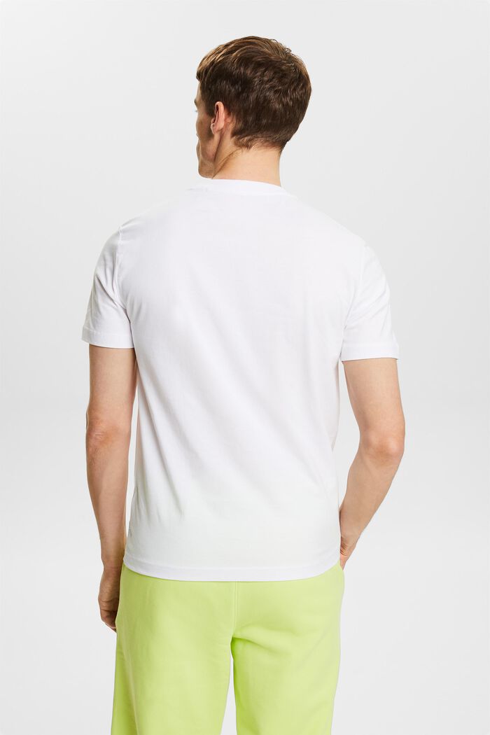 Camiseta de punto de algodón ecológico, WHITE, detail image number 3