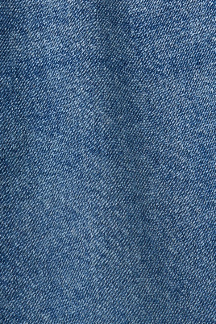 Jeans high rise retro straight fit, BLUE MEDIUM WASHED, detail image number 6