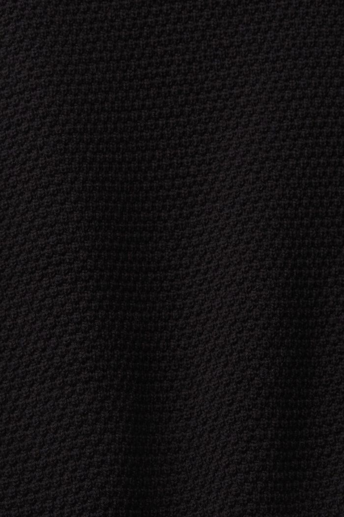 Jersey sin mangas, mezcla de algodón, BLACK, detail image number 1