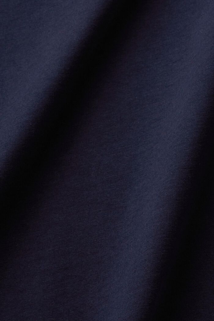 Camiseta de algodón con cuello redondo, NAVY, detail image number 5