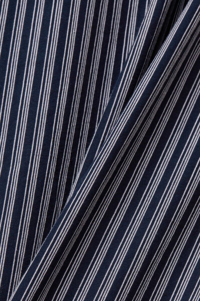 Camisa de algodón sostenible a rayas, NAVY, detail image number 5
