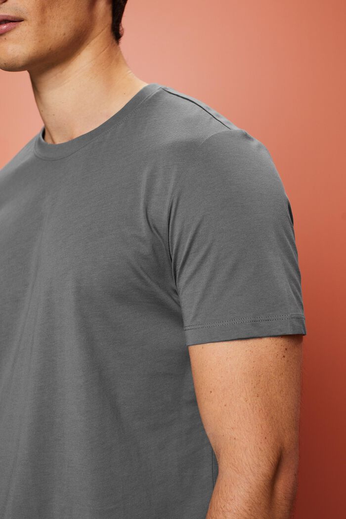Camiseta de tejido jersey, 100% algodón, DARK GREY, detail image number 2