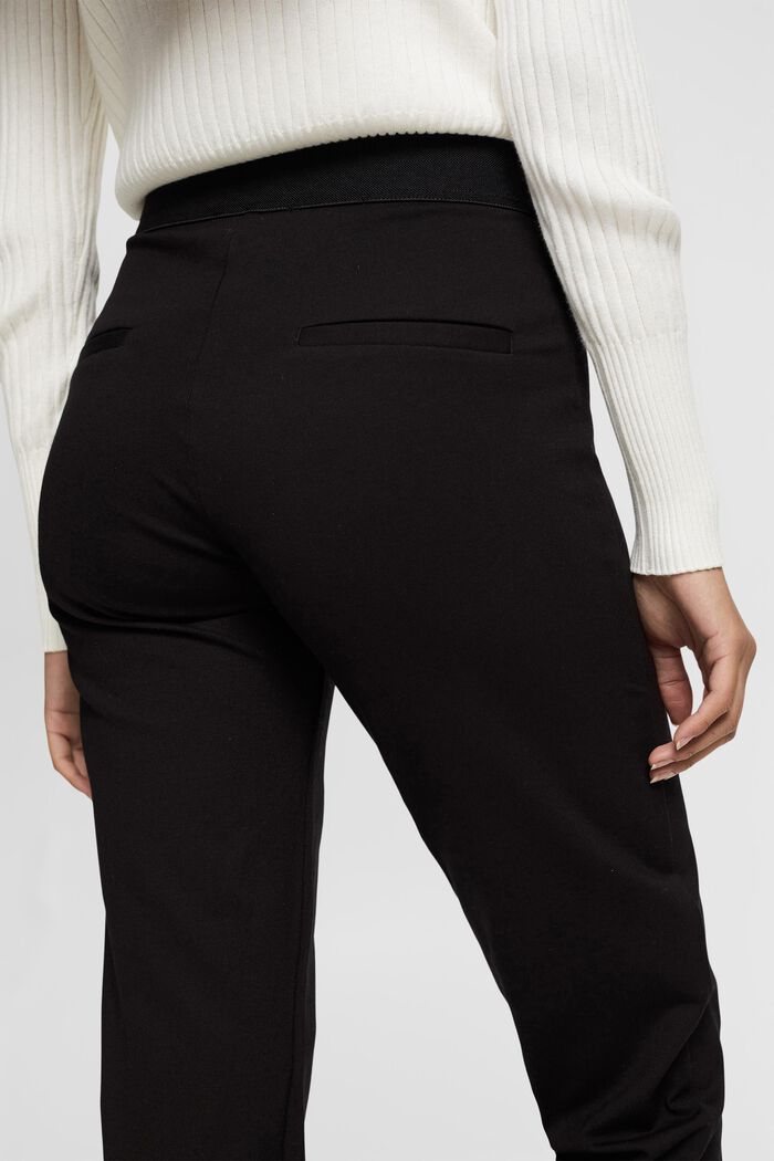 Pantalón con abertura y cremallera en los bajos, BLACK, detail image number 2