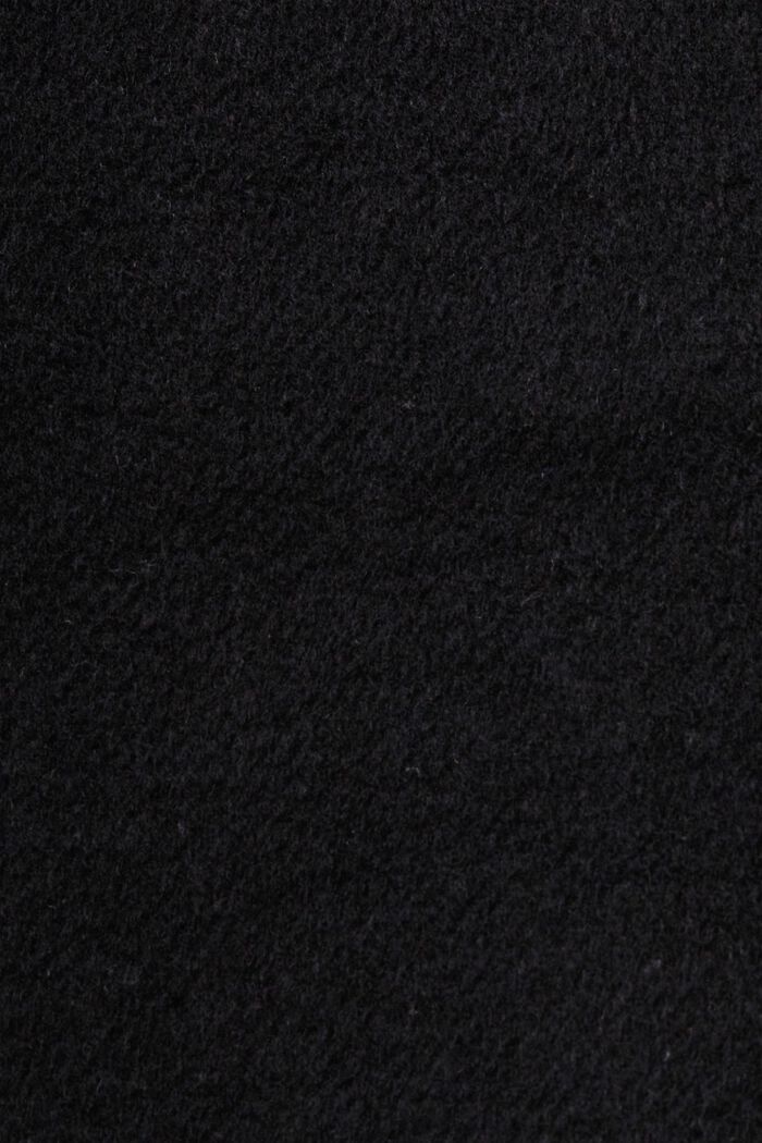 Reciclado: abrigo con lana, BLACK, detail image number 4