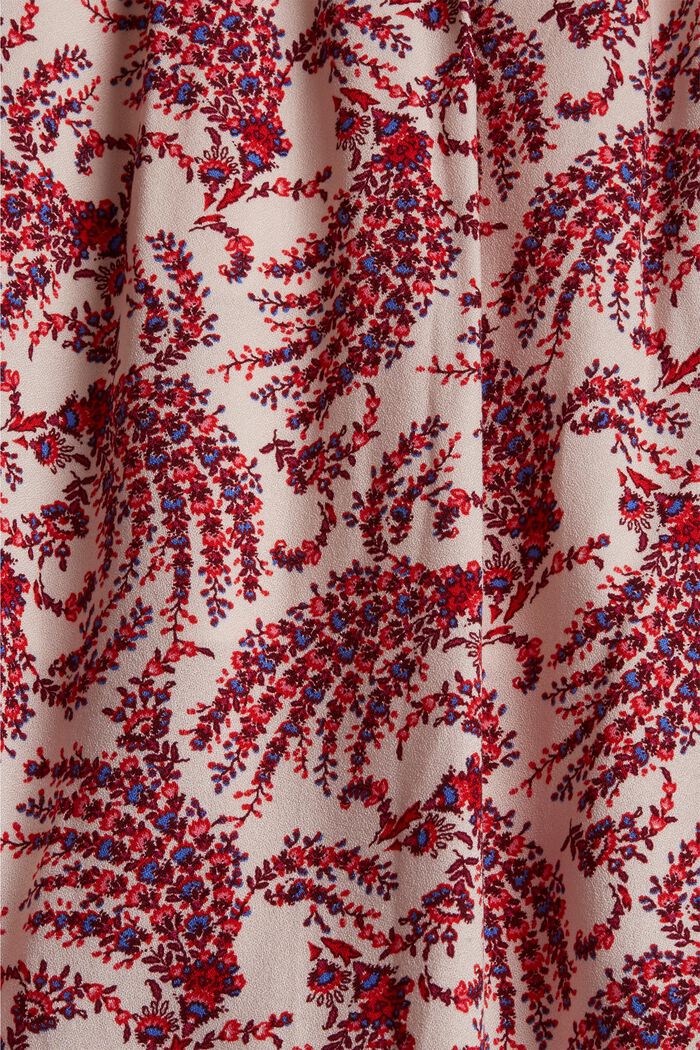 CURVY Falda midi de LENZING™ ECOVERO™ con diseño de flores, BEIGE, detail image number 1