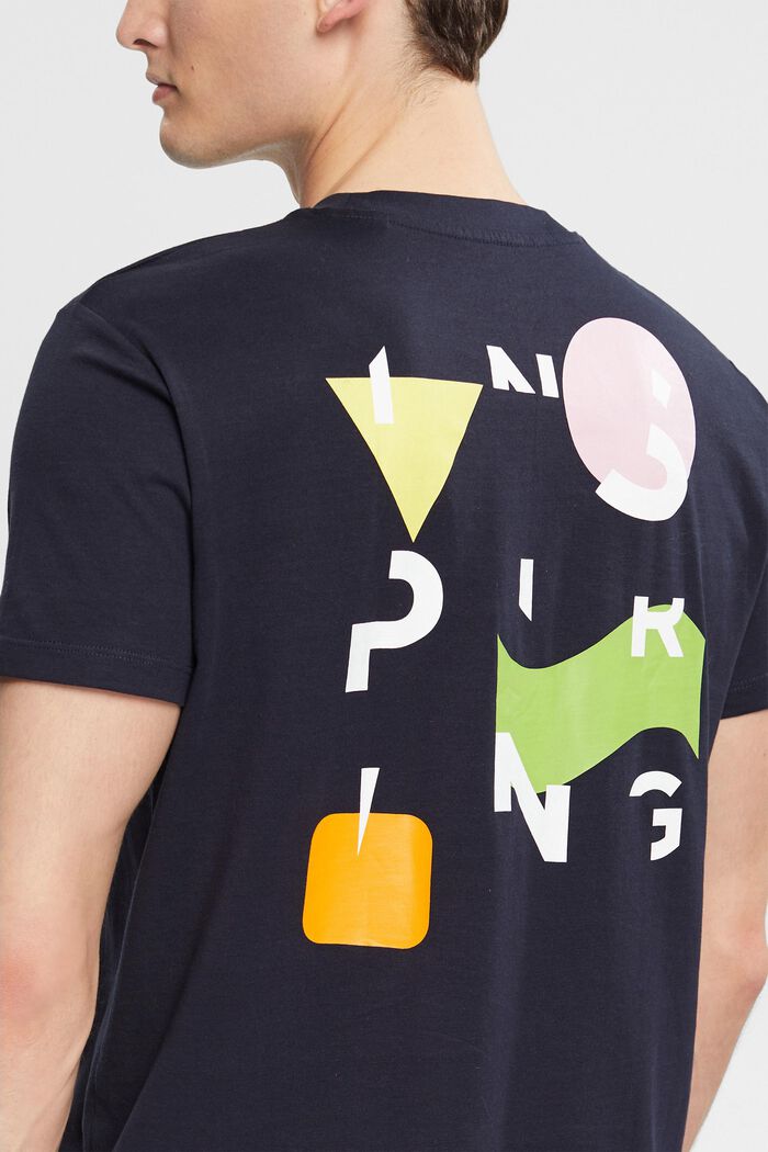 Camiseta de punto con estampado, NAVY, detail image number 4