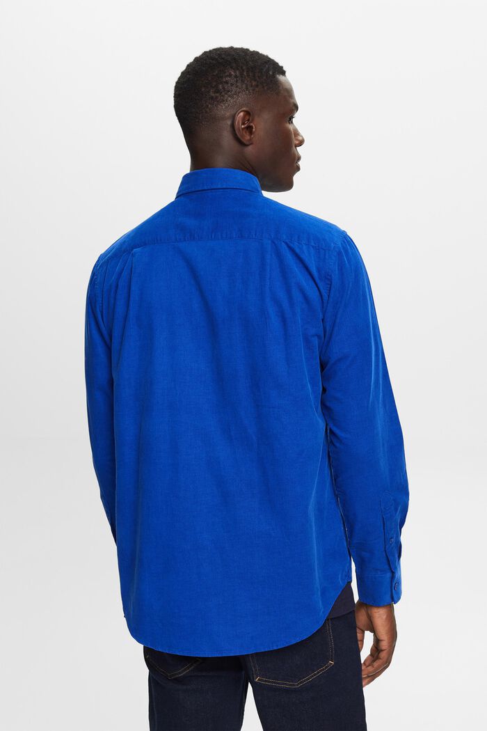 Camisa de pana en 100% algodón, BRIGHT BLUE, detail image number 3