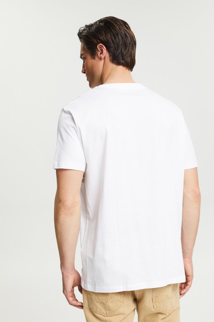 Camiseta de jersey con estampado, WHITE, detail image number 3