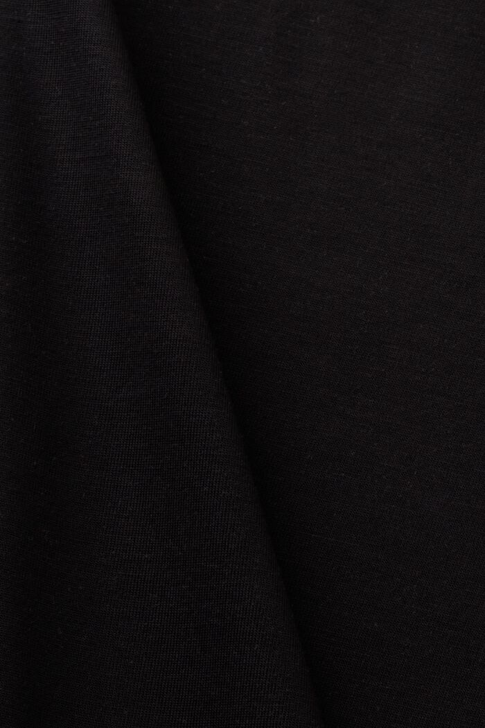 Camiseta con mangas murciélago largas, BLACK, detail image number 4