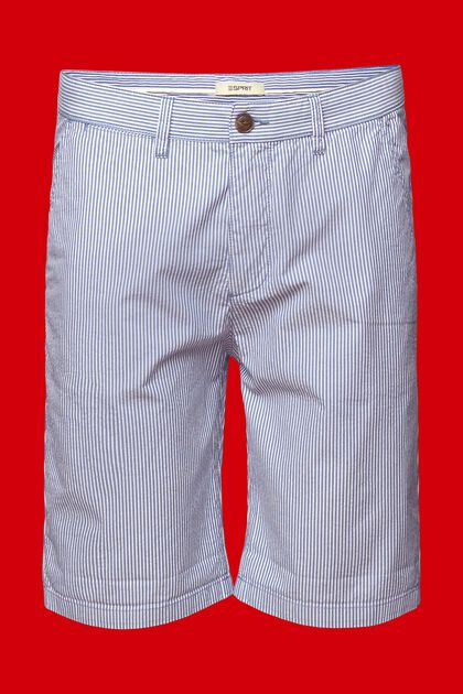 Pantalón corto estilo chino a rayas, 100% algodón