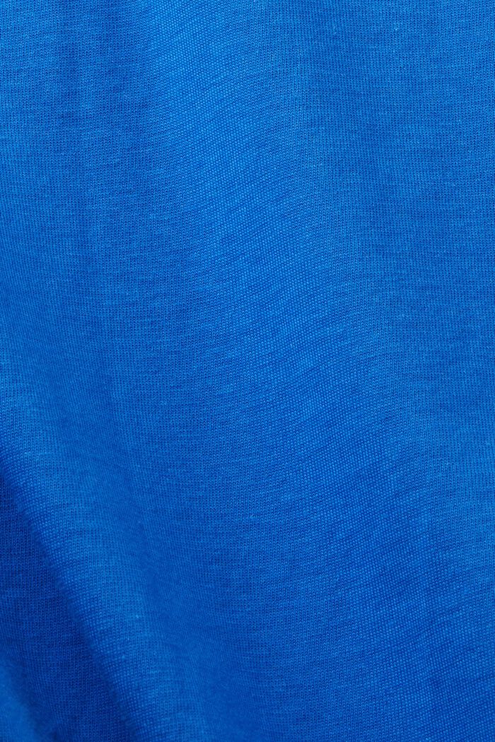 Camiseta con estampado frontal, 100% algodón, BRIGHT BLUE, detail image number 4