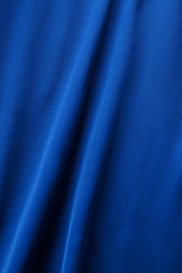 Maxi vestido de satén con cuello halter, BRIGHT BLUE, detail image number 6