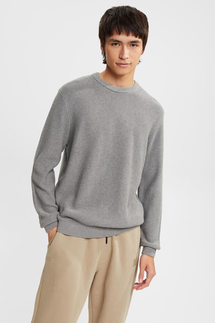 Suéter en 100% algodón, MEDIUM GREY, detail image number 0