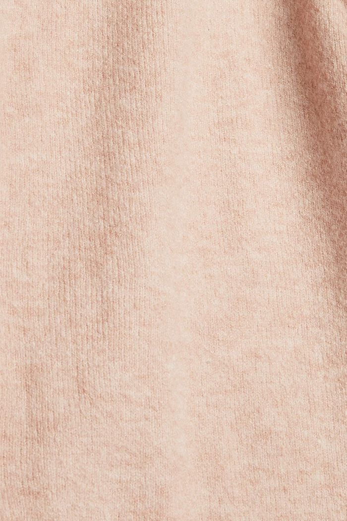 Cárdigan: de punto suave con lana, PASTEL PINK, detail image number 4