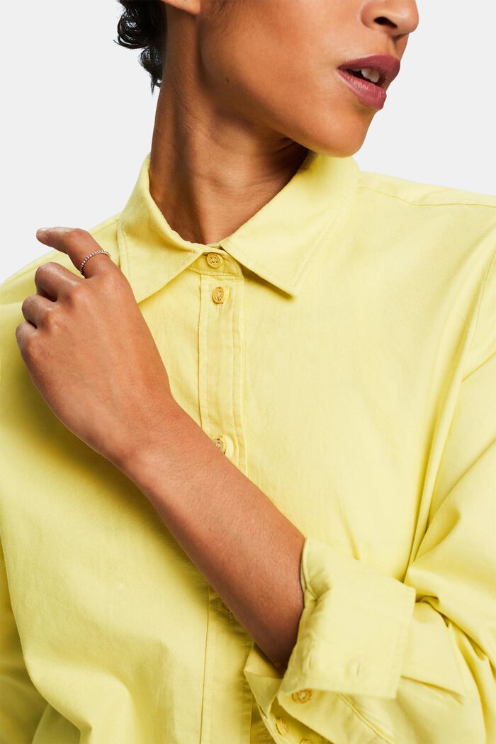 Blusa Oxford, LIME YELLOW, detail image number 3