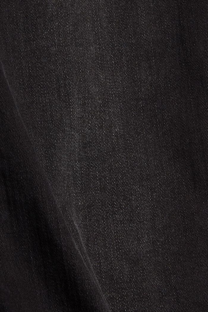 Vaqueros elásticos en mezcla de algodón ecológico, BLACK DARK WASHED, detail image number 4