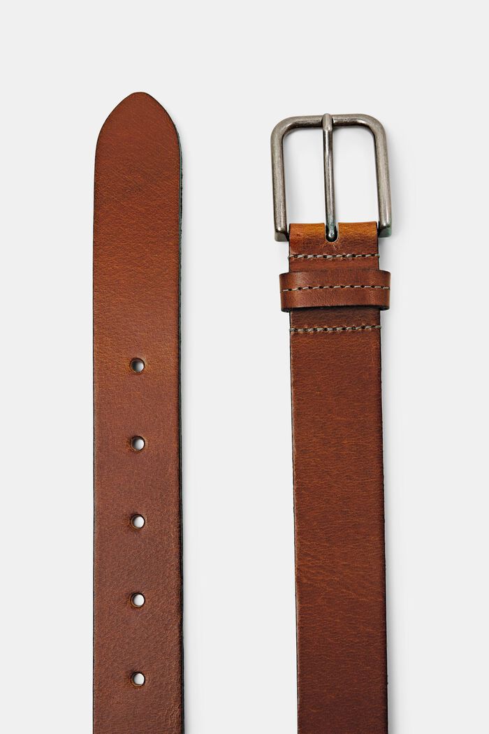 Cinturón de cuero, RUST BROWN, detail image number 1
