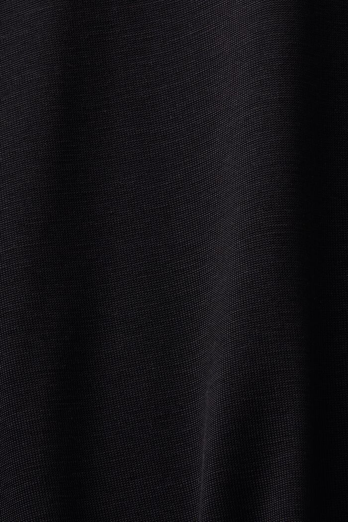 Camiseta de manga larga en tejido jersey, BLACK, detail image number 5