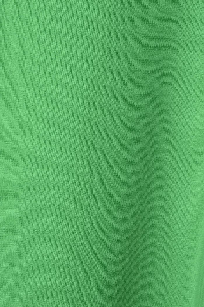Pantalones de felpa de algodón con logotipo, GREEN, detail image number 7
