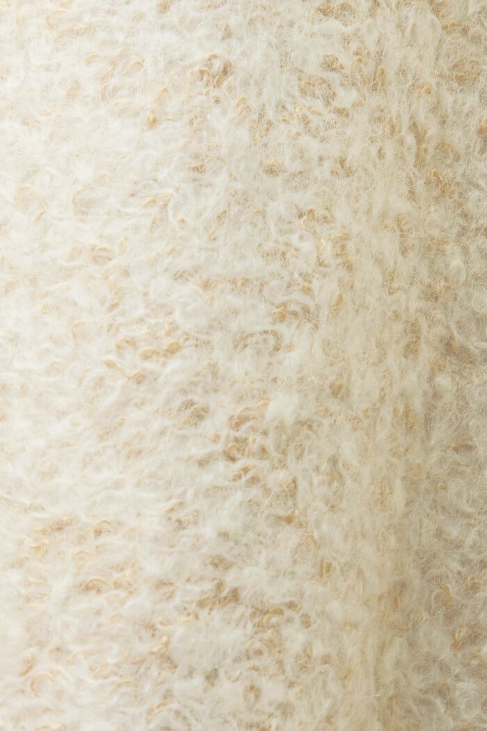 Abrigo de rizo en mezcla de lana, SAND, detail image number 5