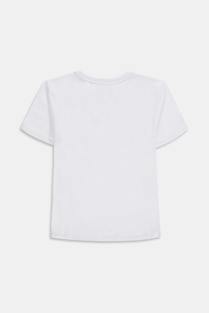 Camiseta con el logotipo en 100% algodón, WHITE, detail image number 1