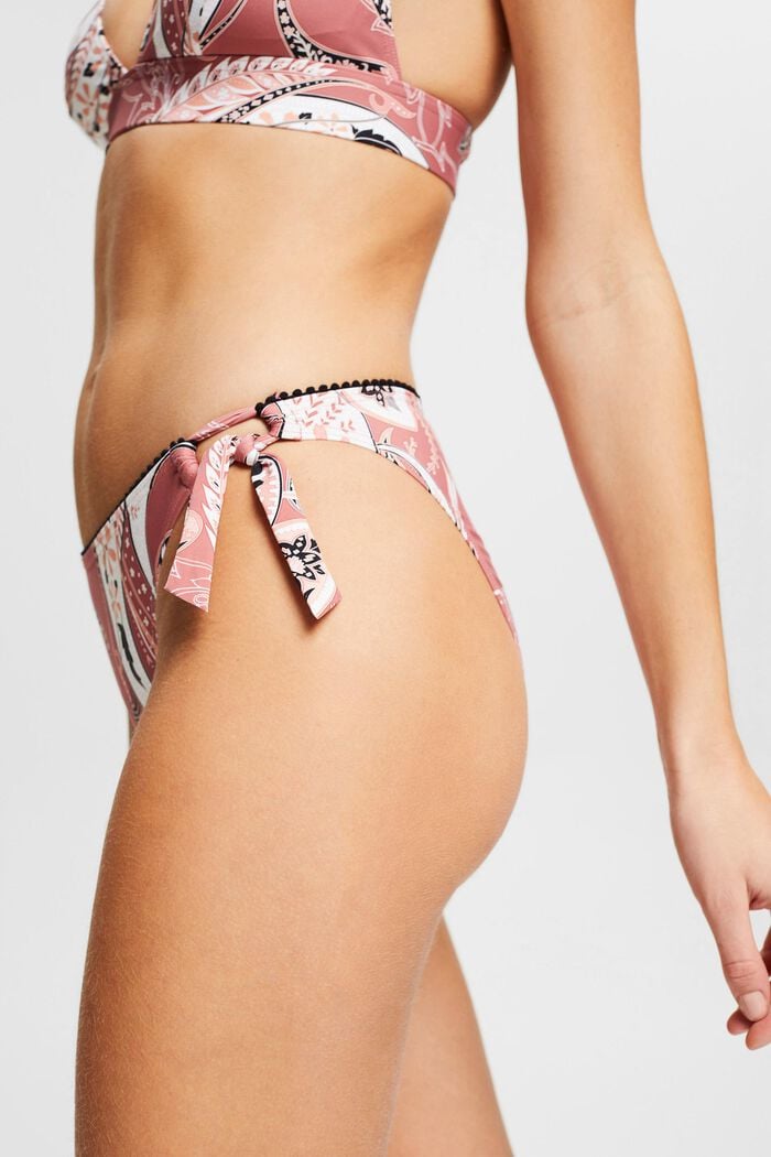 Reciclada: braga de bikini con estampado paisley, BLUSH, detail image number 0