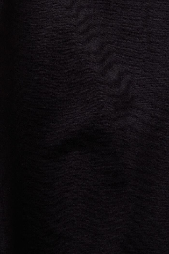 Camiseta con estampado geométrico, BLACK, detail image number 4