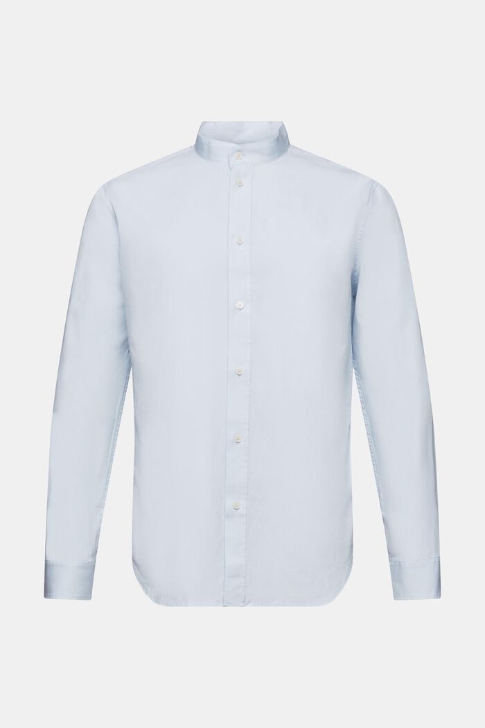 Camisa con cuello mao, LIGHT BLUE, detail image number 6