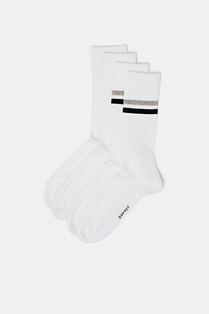 Pack de 2 pares de calcetines deportivos, algodón ecológico
