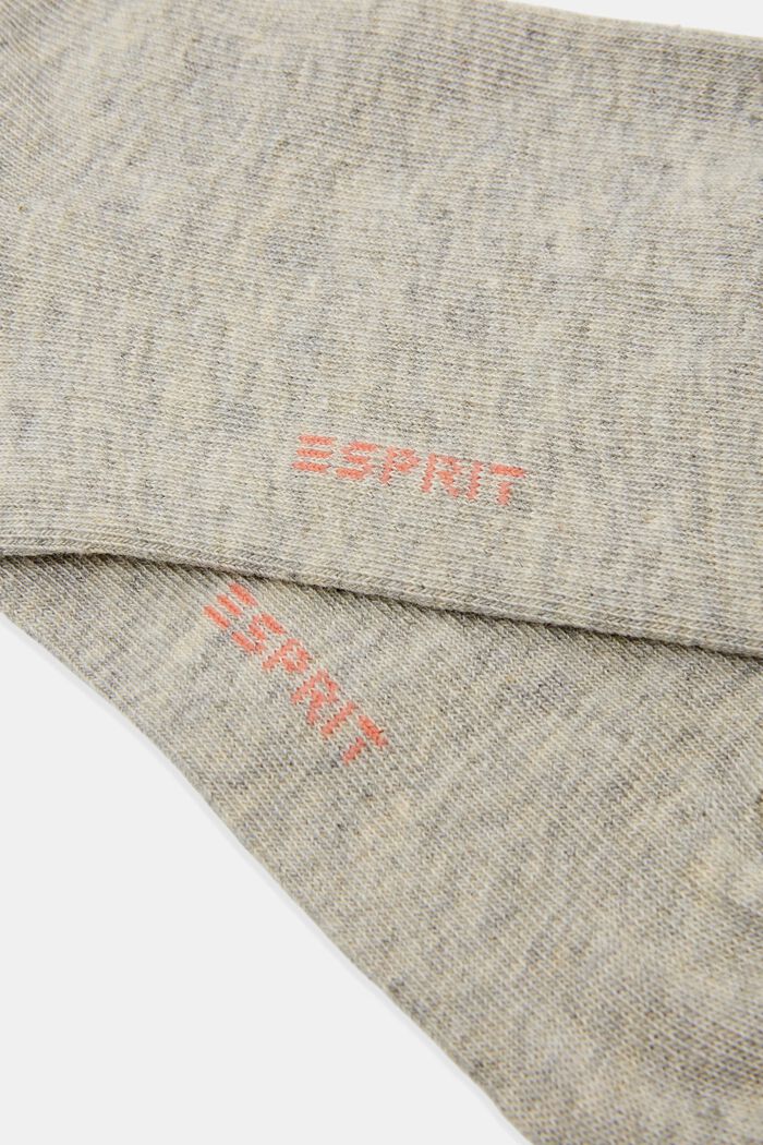 Pack de 2 pares de calcetines para deportivas, algodón ecológico, STORM GREY, detail image number 1