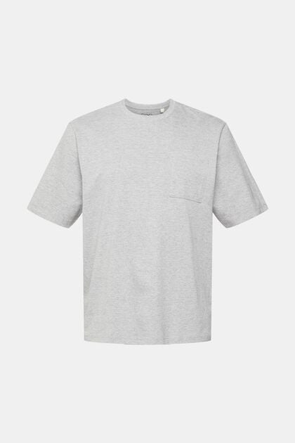 Camiseta de jersey jaspeado, LENZING™ ECOVERO™, MEDIUM GREY, overview