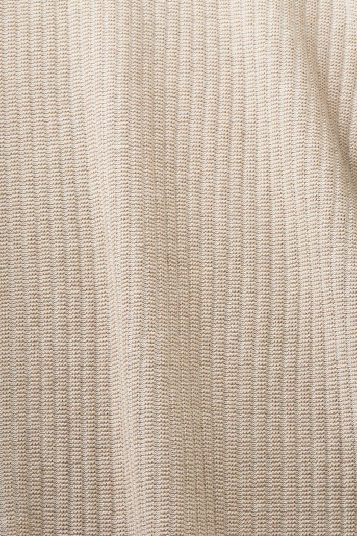Jersey de punto acanalado bicolor, LIGHT TAUPE, detail image number 5