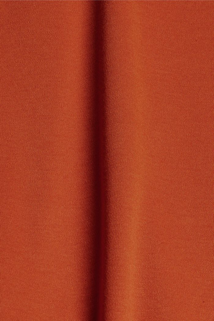 En TENCEL™: falda midi de jersey, TERRACOTTA, detail image number 4