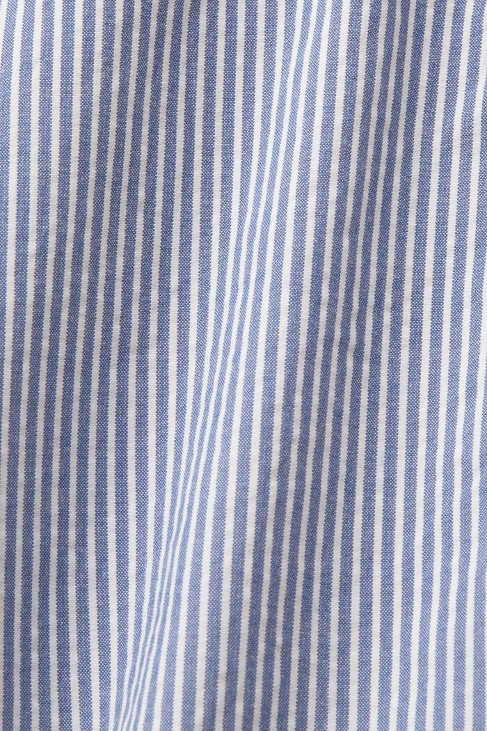Pantalón corto estilo chino a rayas, 100% algodón, BLUE, detail image number 7