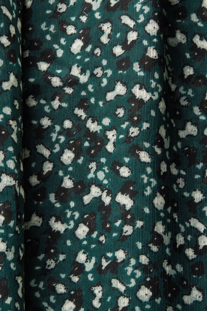 Blusa de gasa con estampado, BOTTLE GREEN, detail image number 5