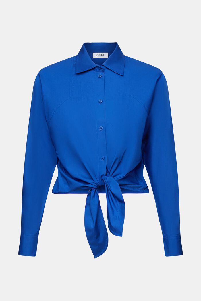 Camisa con lazo corta, BRIGHT BLUE, detail image number 6
