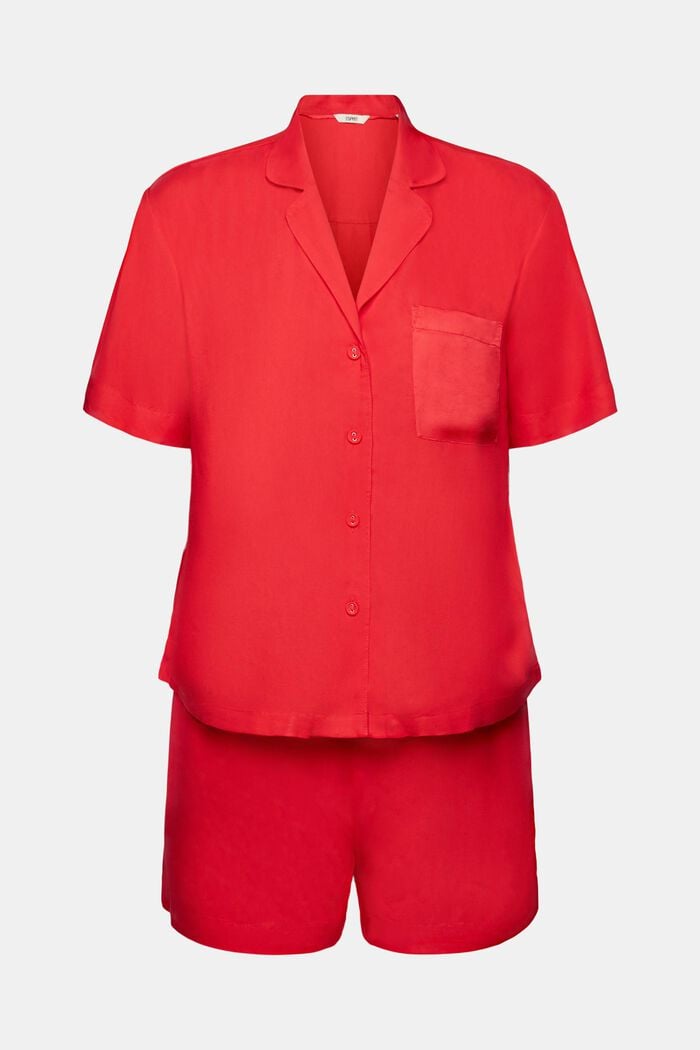 Pijama corto, RED, detail image number 5