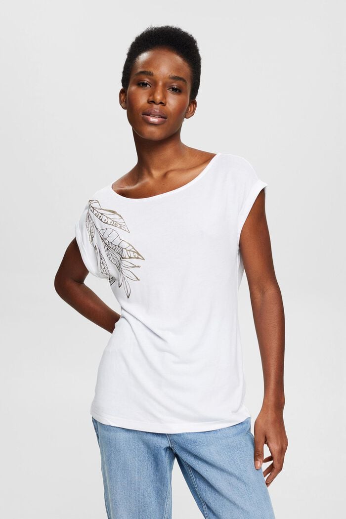 Fashion T-Shirt, WHITE, detail image number 0
